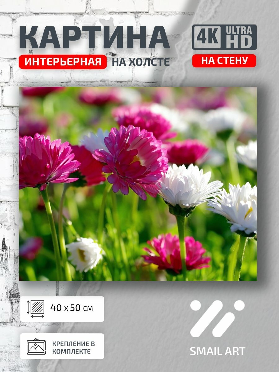 Картина на холсте интерьерная 40 на 50 на стену Весна Landscape для гостиной пейзаж декор