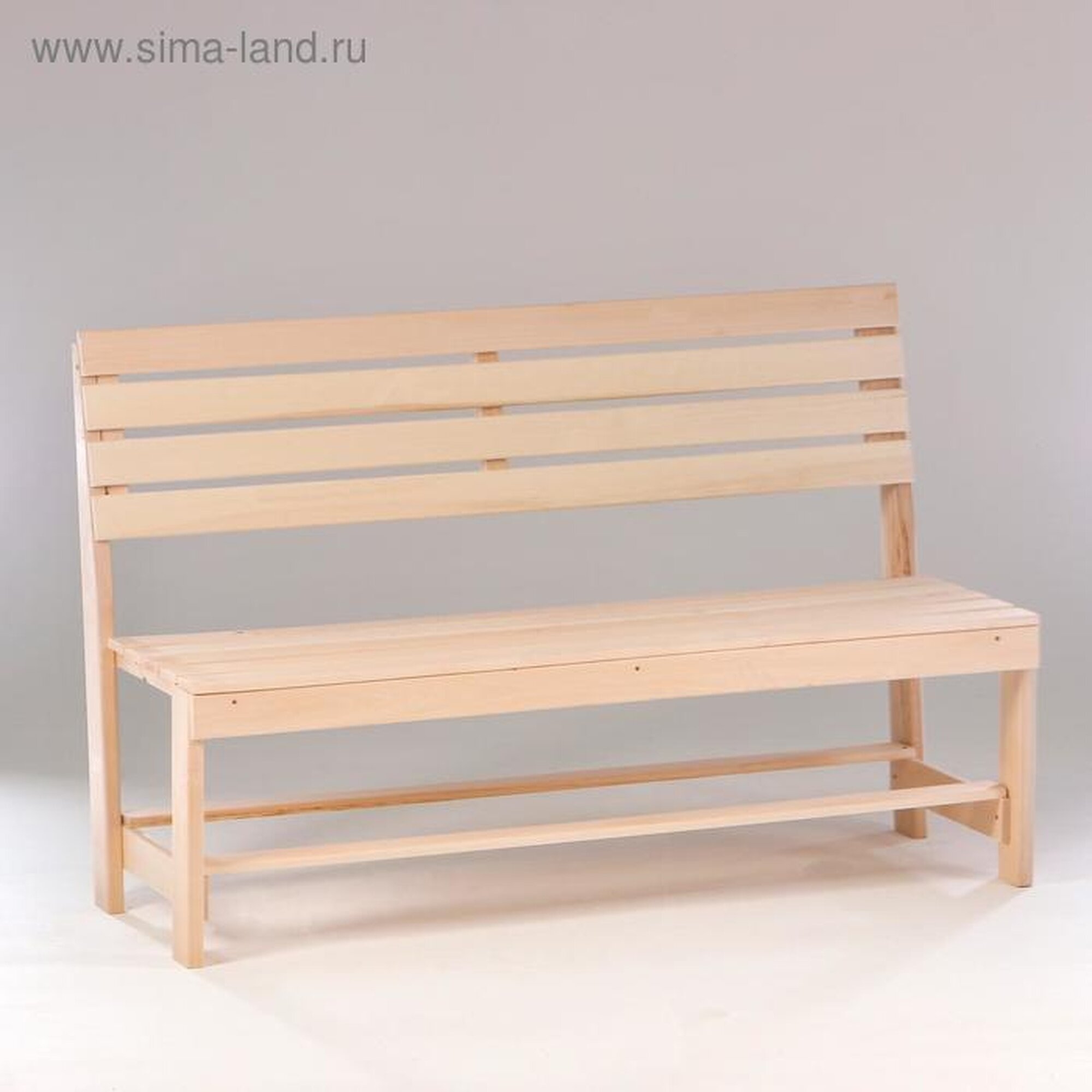 Скамейка Добропаровъ наличник деревянный 140 × 50 × 90 см бежевый