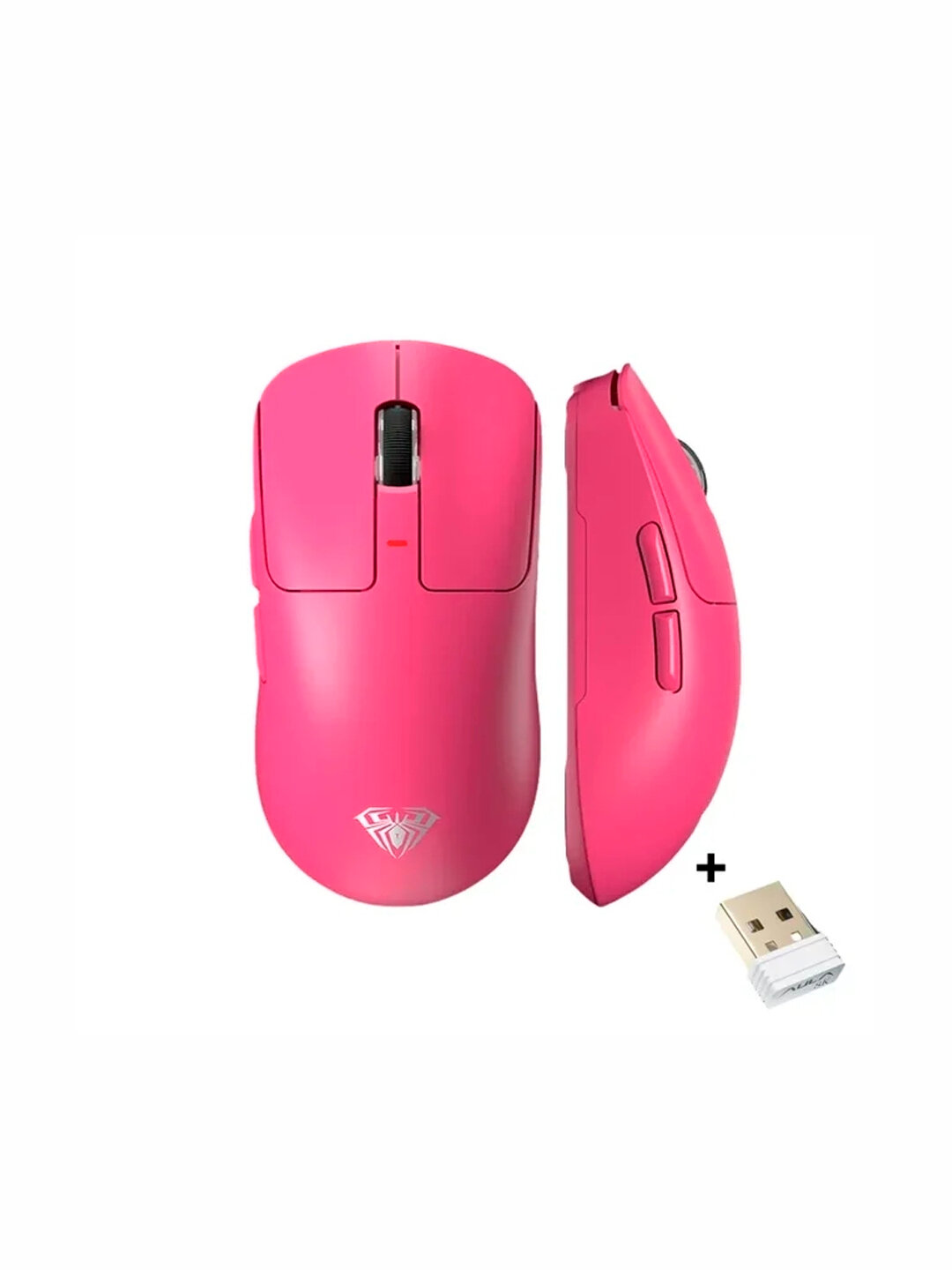 Беспроводная игровая мышь AULA S680 Pink с RGB и 3 режимами связи