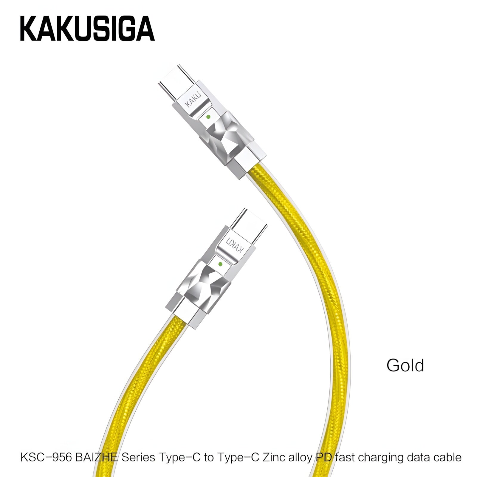 Кабель USB KAKUSIGA KSC-956 TC-TC Gold высокого качества с золотыми контактами и быстрой передачей данных