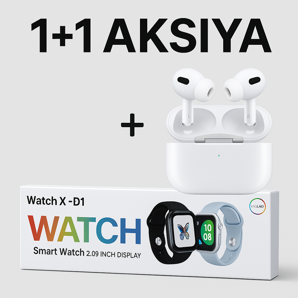 Наушники AirPods Pro 2 белый + Умные часы X-D1 Smart watch Series 10 46mm