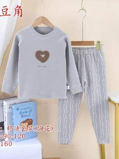 Пижама Пижамы, размер 120, серый меланж — фото 1