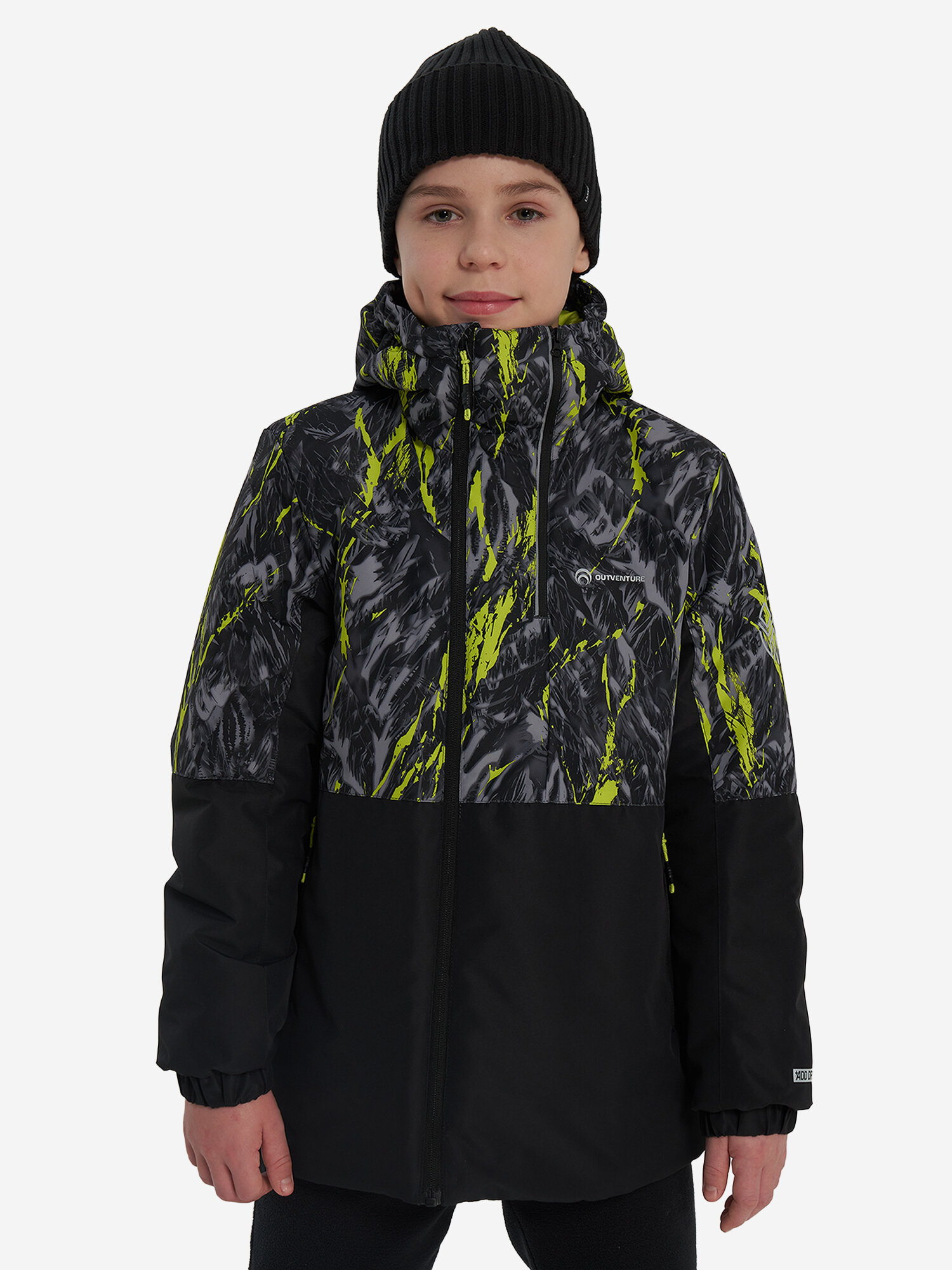 Куртка спортивная OUTVENTURE, размер 152-158, зеленый — фото 1