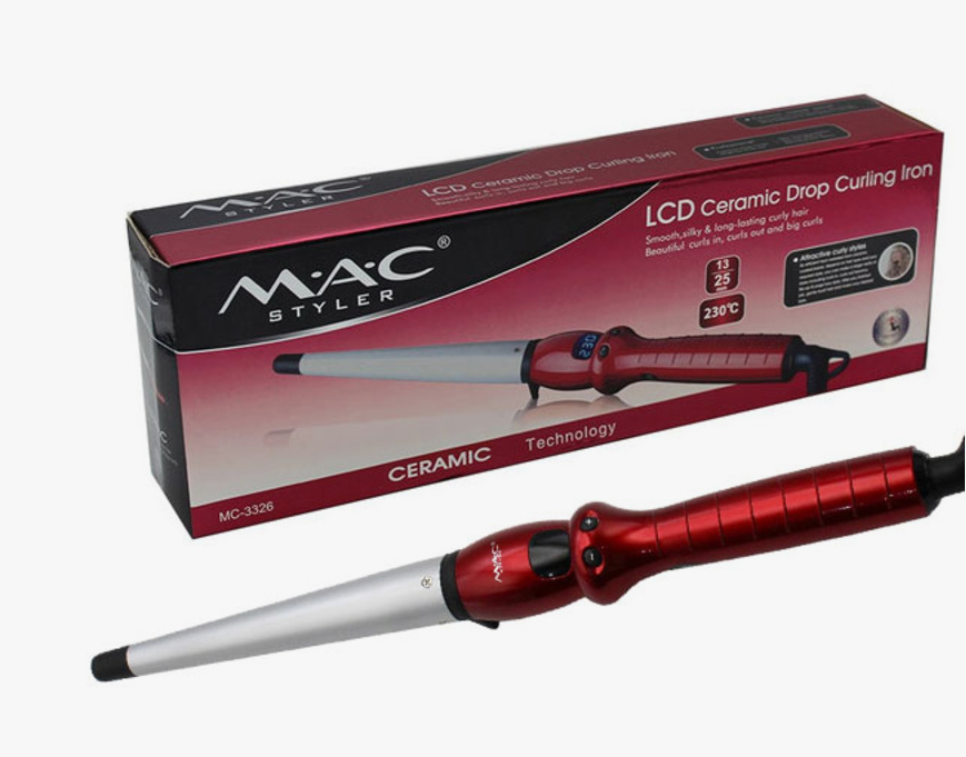 Плойка MAC STYLER MC-3326, конусная, 11 режимов, с индикацией температуры 220в