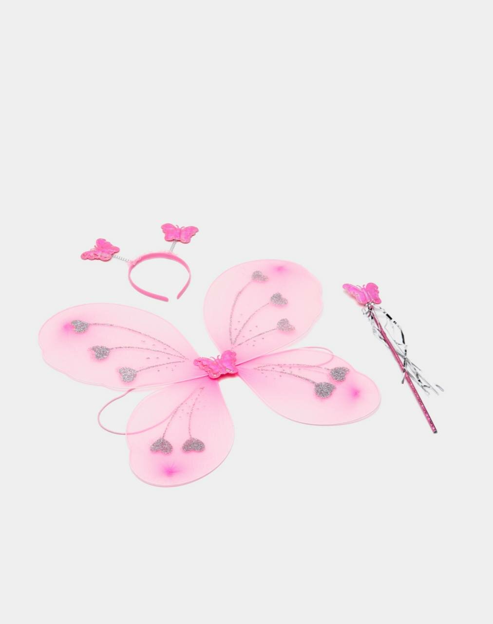 Карнавальный набор "Бабочка", для девочек, крылья бабочки, ободок, палочка