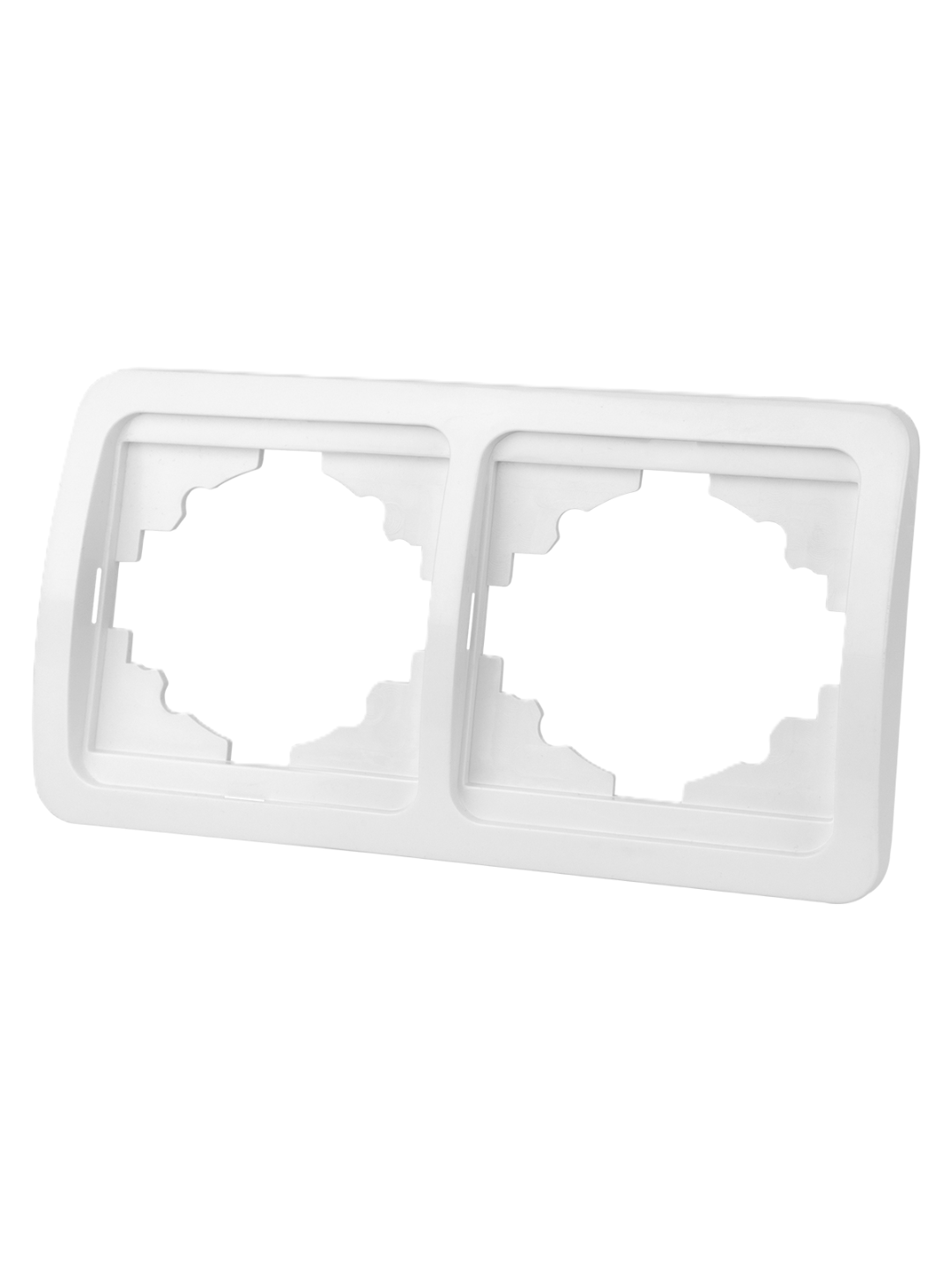 Рамка 2-ая горизонтальная белая "Валдай" TDM SQ1804-0017, ABS пластик — фото 1