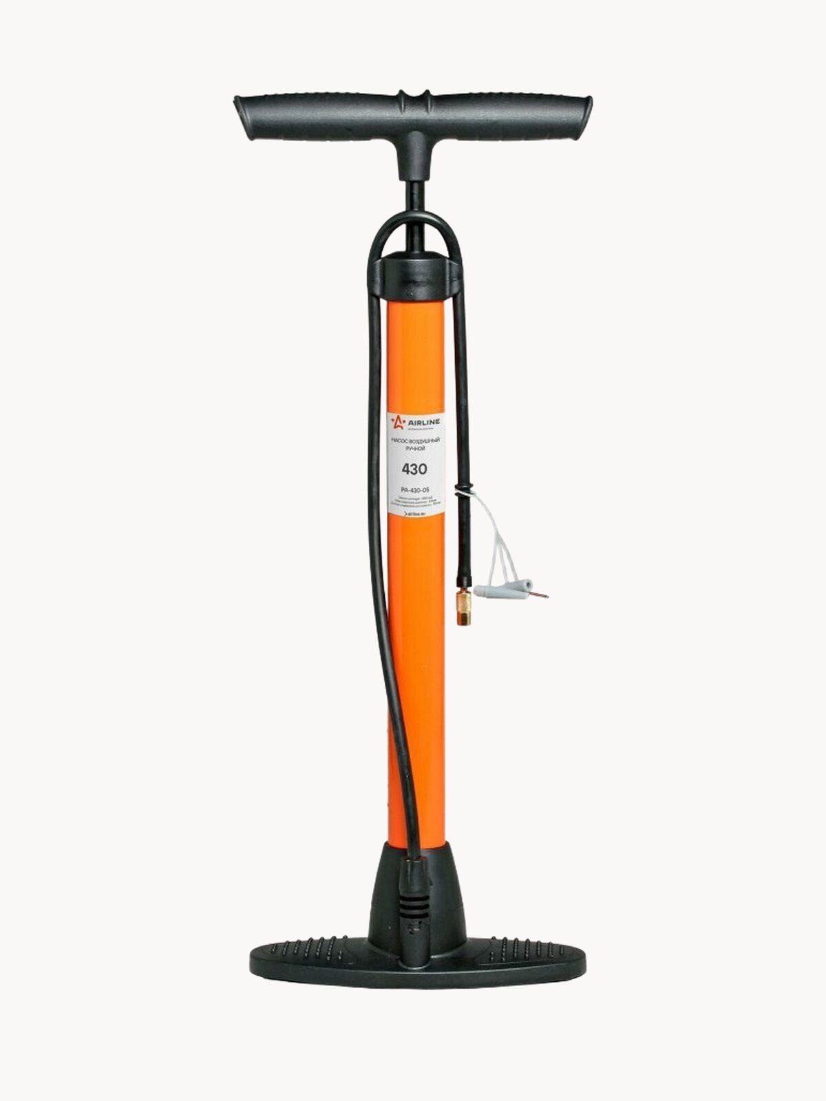 Насос автомобильный ручной, воздушный механический, цилиндр 430 см3 AIRLINE PA-430-05