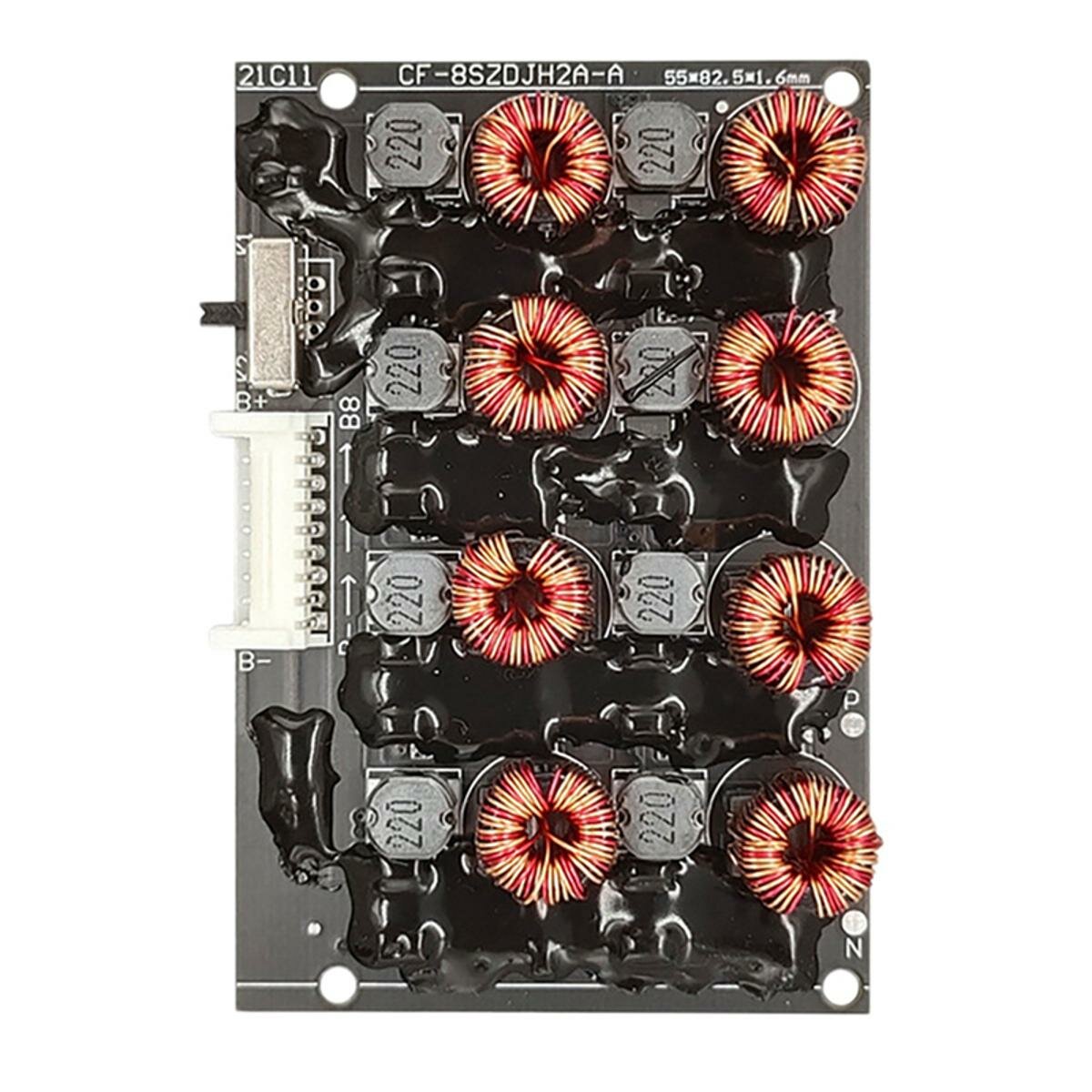 8S 2A BMS Активный балансир Эквалайзер Lifepo4 Li-Ion Lipo Литий Плата Передачи Энергии Модуль Балансировки W Переключат