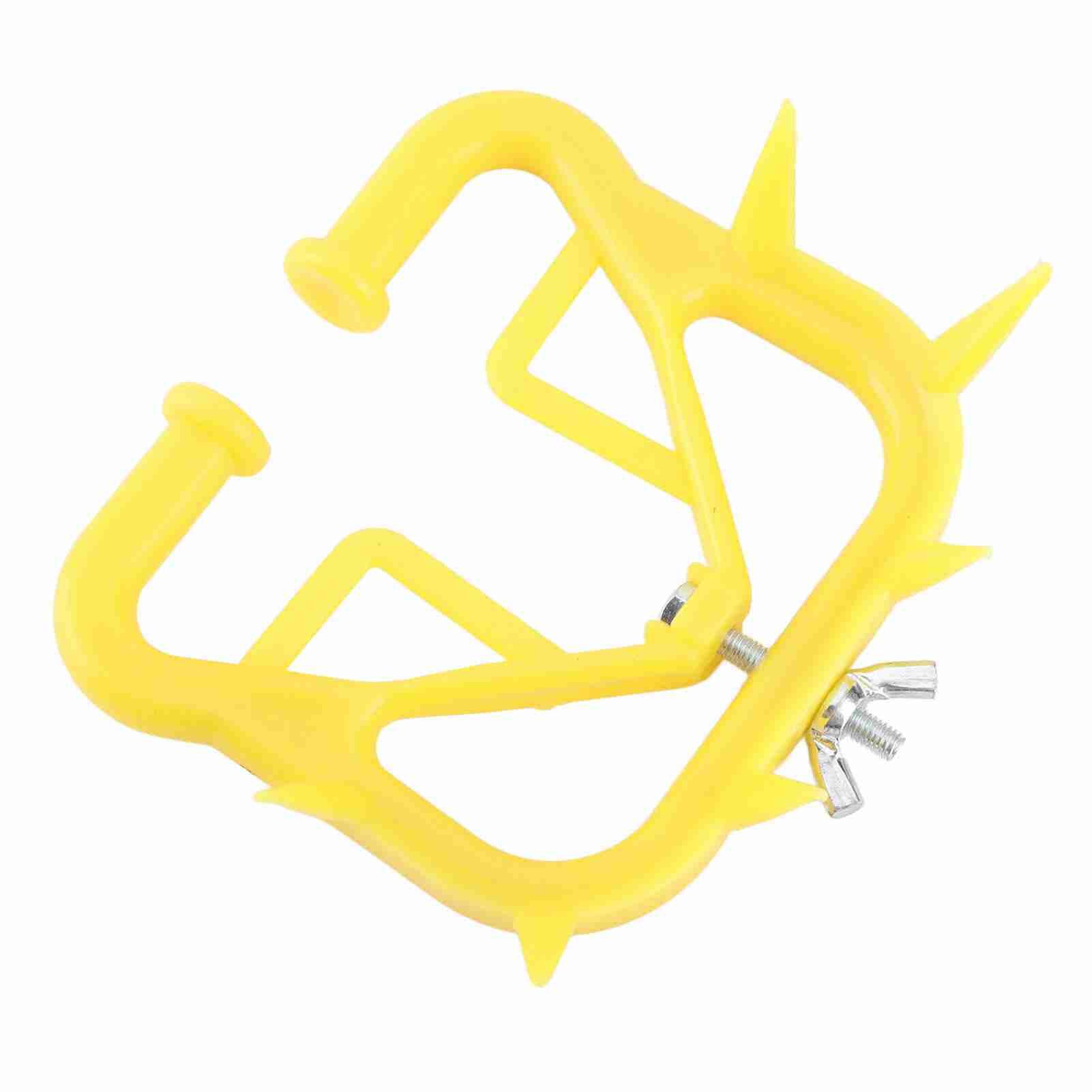10 шт, шипы для носа коровы, толстые пластиковые, предотвращающие сосание молока, отъемыши для телят на ферме, желтый цвет