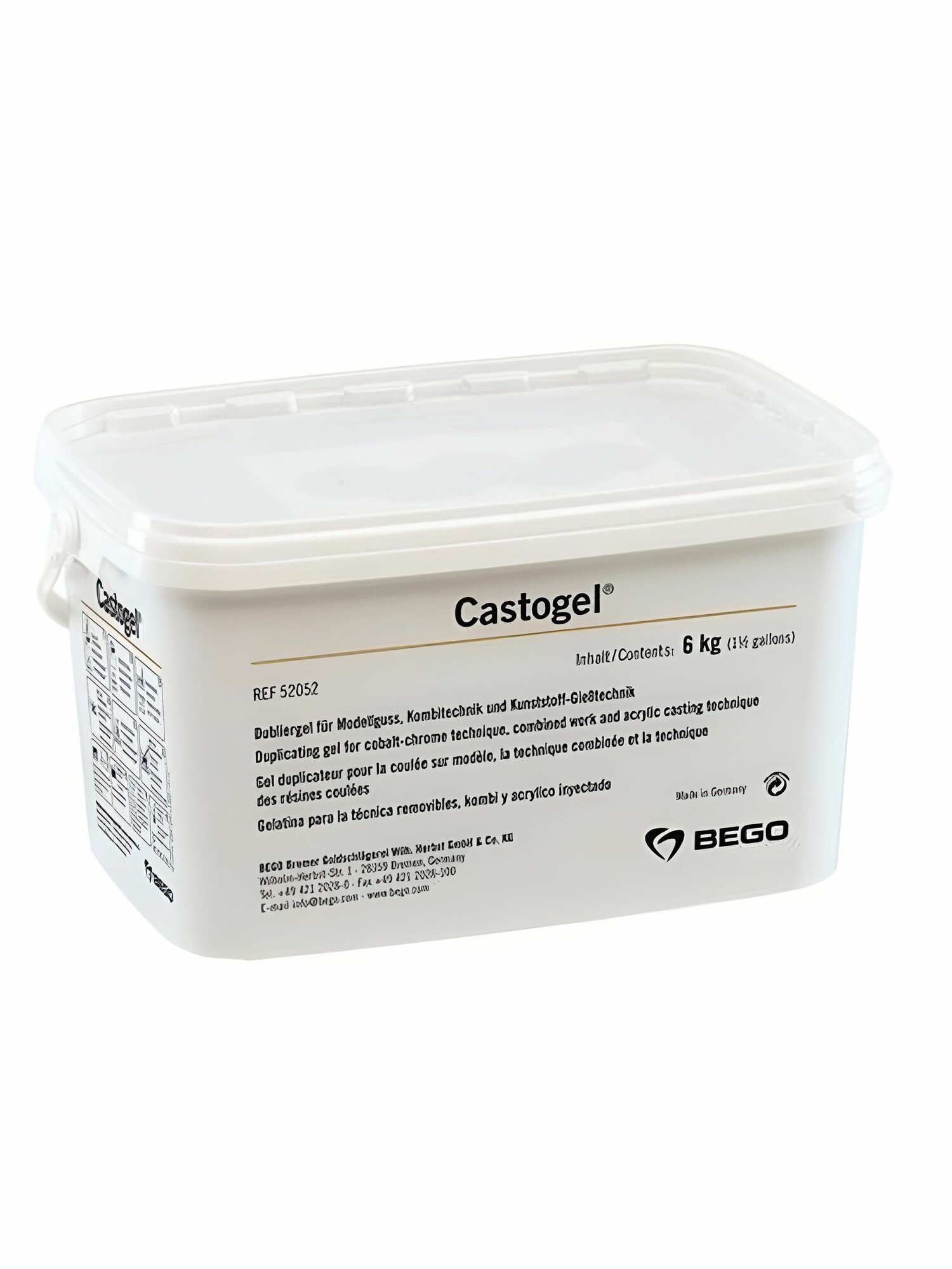 Кастогель (Castogel) дублирующий материал многократного использования, 6 кг.