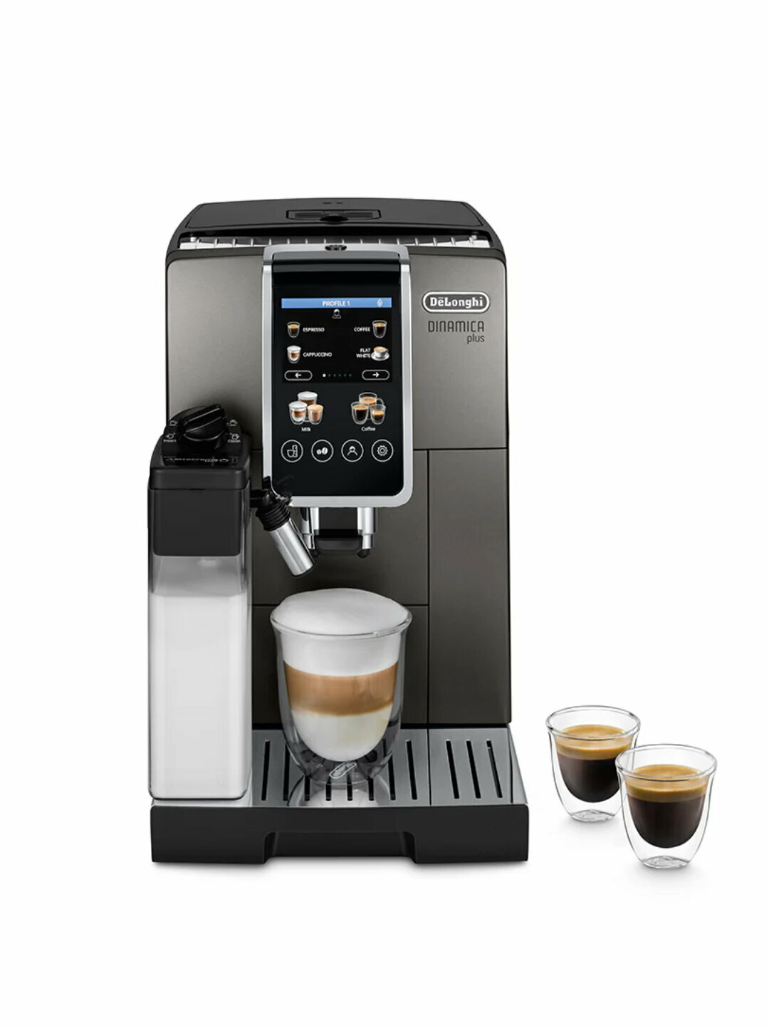 Кофемашина DeLonghi Dinamica Plus ECAM380, автоматическая, 1450Вт