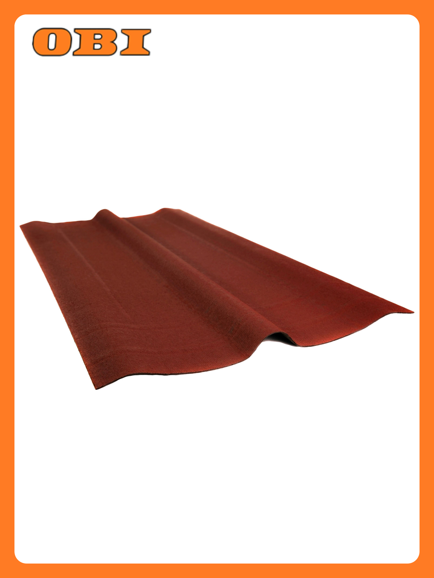 Конек Ондулин красный 100х36см