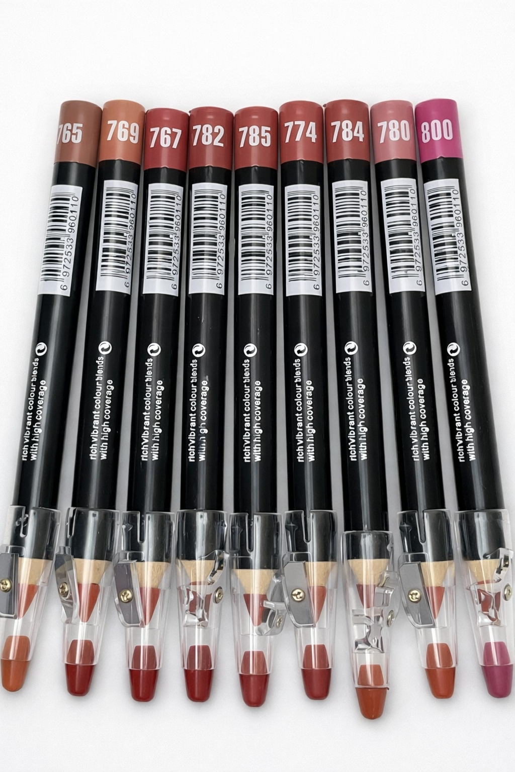 Kontur qalam lab uchun Kiko 765, mat, o'tkirlagichli, suvga chidamli, kattasi, 12 xil rang