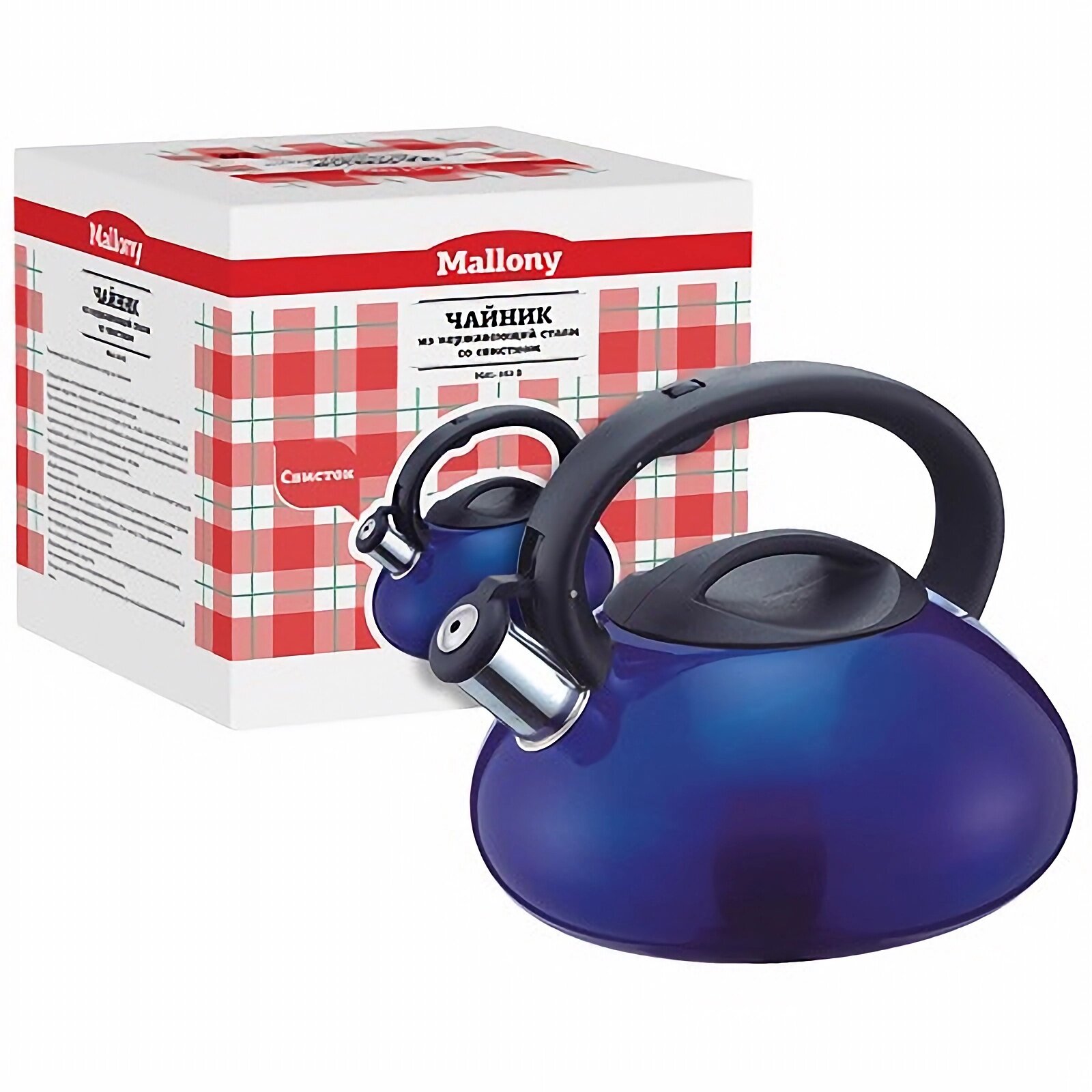 Чайник со свистком MALLONY MAL-102-B