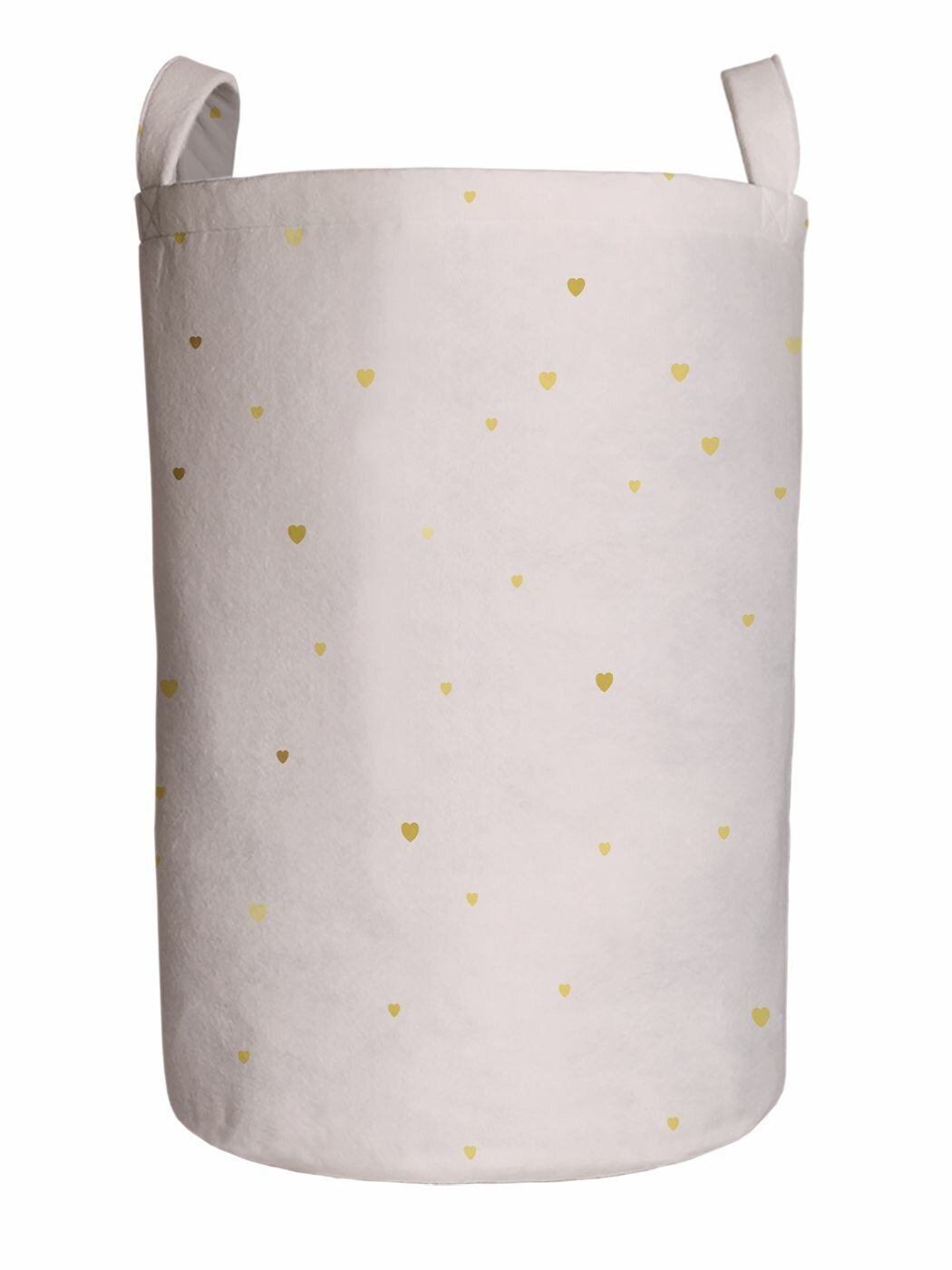 Корзина для белья в ванную "Снегопад из сердец" 75л, , JoyArty, серия День влюбленных и семьи — фото 1