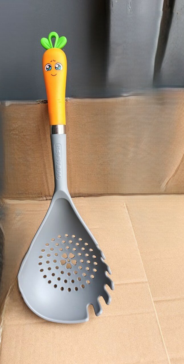 Силиконовая шумовка кухонная с отверстиями, термостойкая, для антипригарной посуды