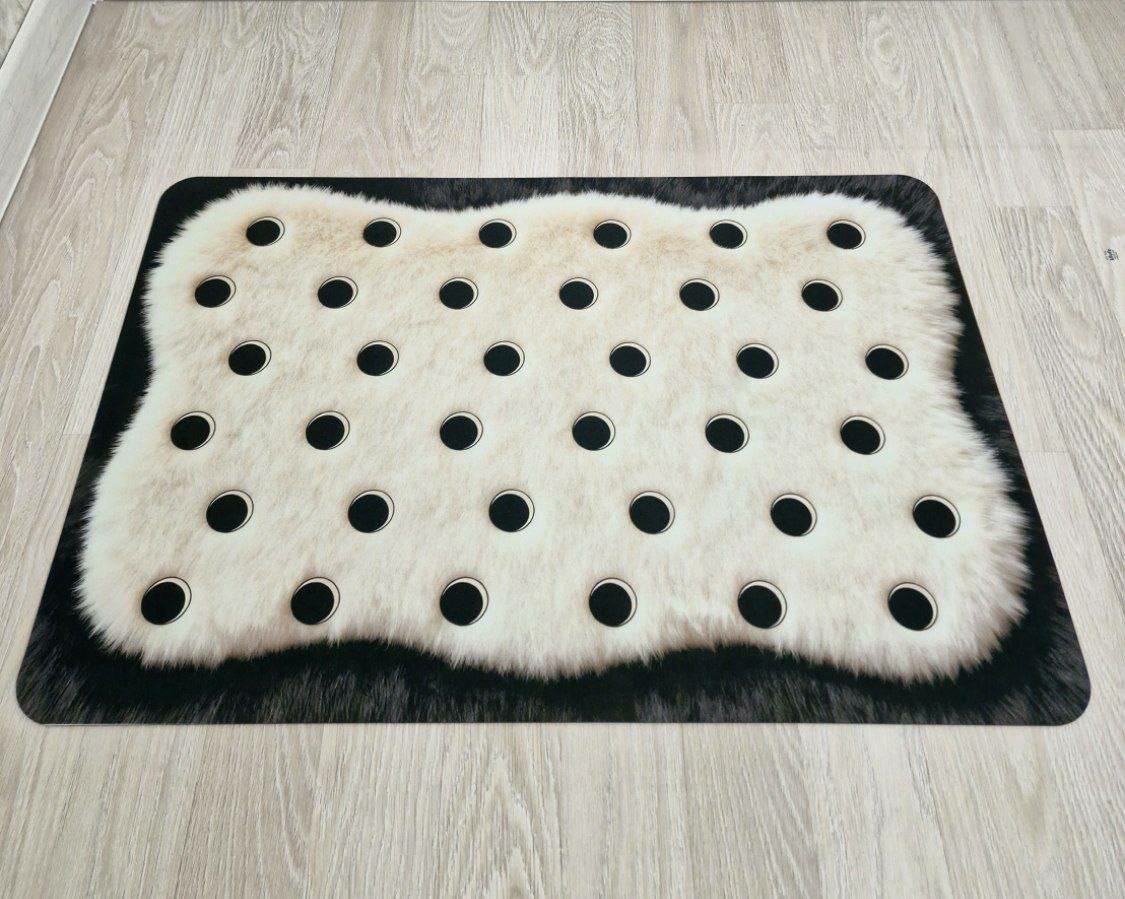 Универсальный моющийся коврик 90x60 см с 3D дизайном и антискользящим покрытием