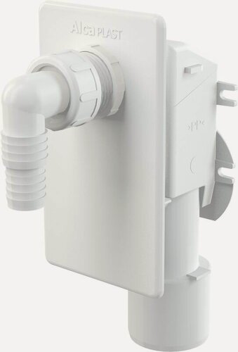 Изображение товара Сифон для стиральной машины Alcadrain APS4 под штукатурку белый
