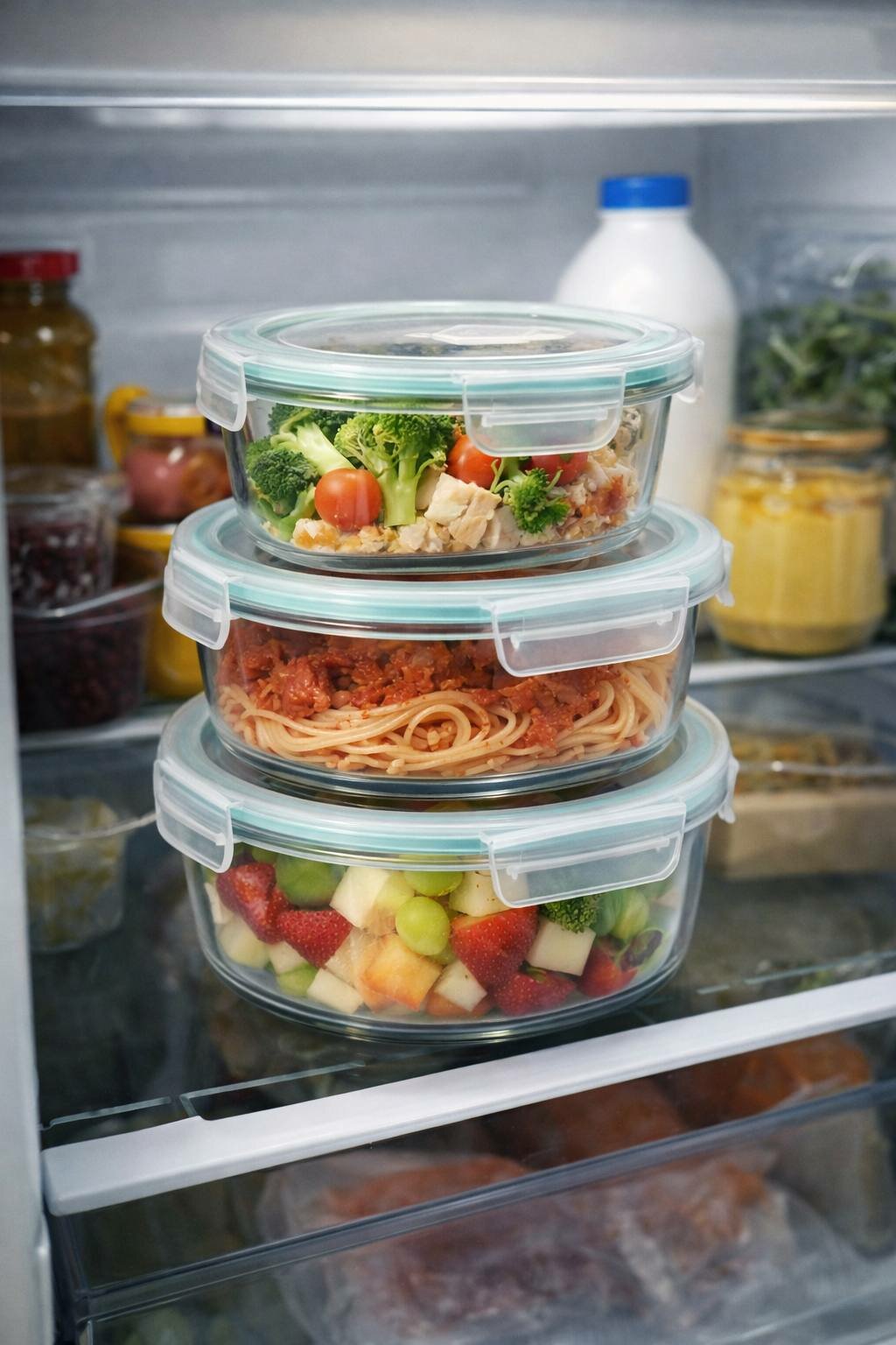 Стеклянный контейнер для еды – 650 мл Прочный контейнер из жаропрочного стекла