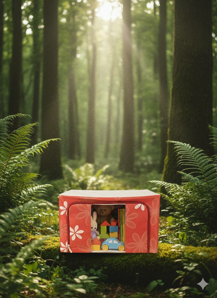 Тканевый органайзер для хранения одежды Практичный и вместительный короб-органайзер