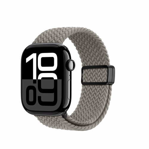 фото Эластичный ремешок темно-серого цвета (clay) для смарт часов apple watch размером 42, 44, 45, 46, 49mm, серия mixture ultra series от dux ducis