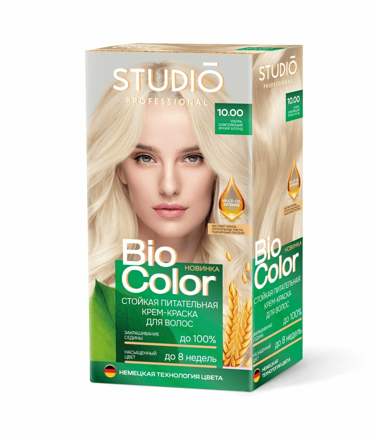 BIG Крем-краска для волос Biocolor тон 10.00 Ультра-осветляющий яркий блонд