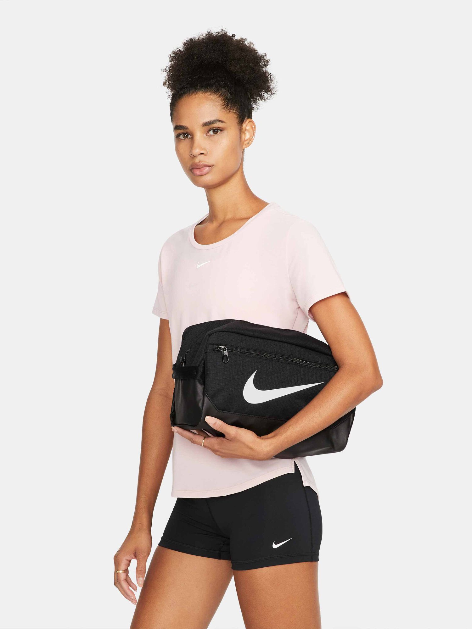 Сумка NIKE, черный, белый — фото 1