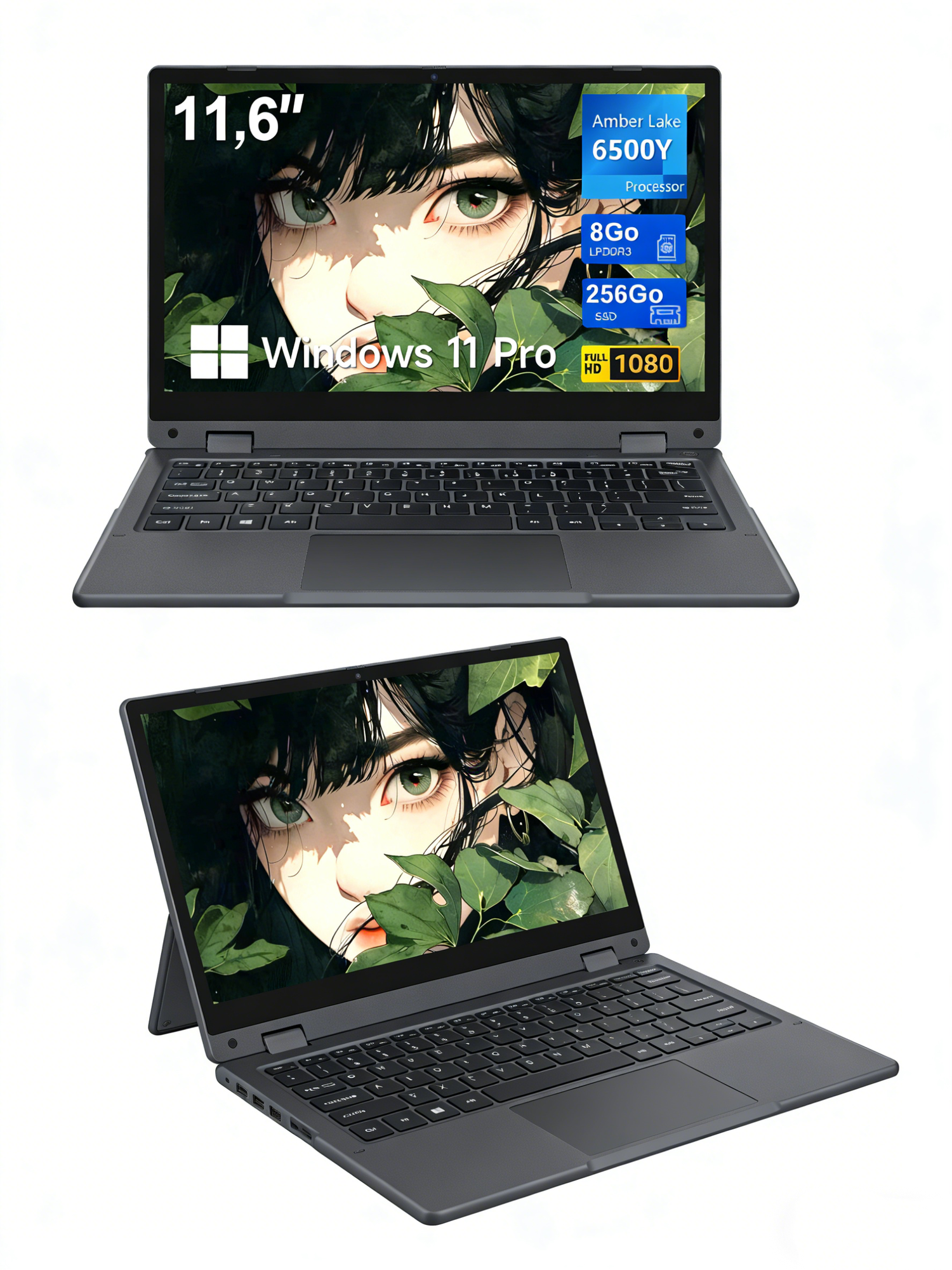 11.6' 2 в 1 Нетбук , Intel Pentium 6500Y , SSD 256ГБ, 8ГБ RAM, Windows 11 pro