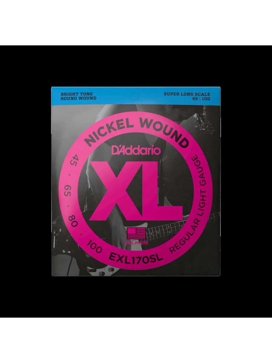 Комплект струн для бас-гитары EXL170SL, 45-100