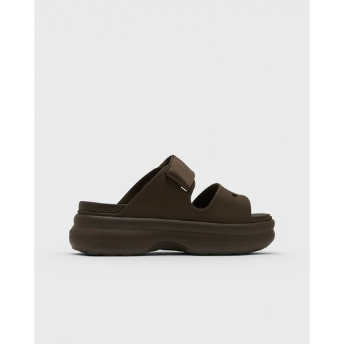 фото Шлёпанцы crocs soho two strap, размер w7 us, темно-коричневый
