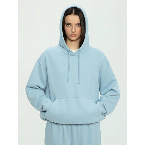 фото Худи streetbeat basic french terry hoodie, 1 шт., размер l, , голубой