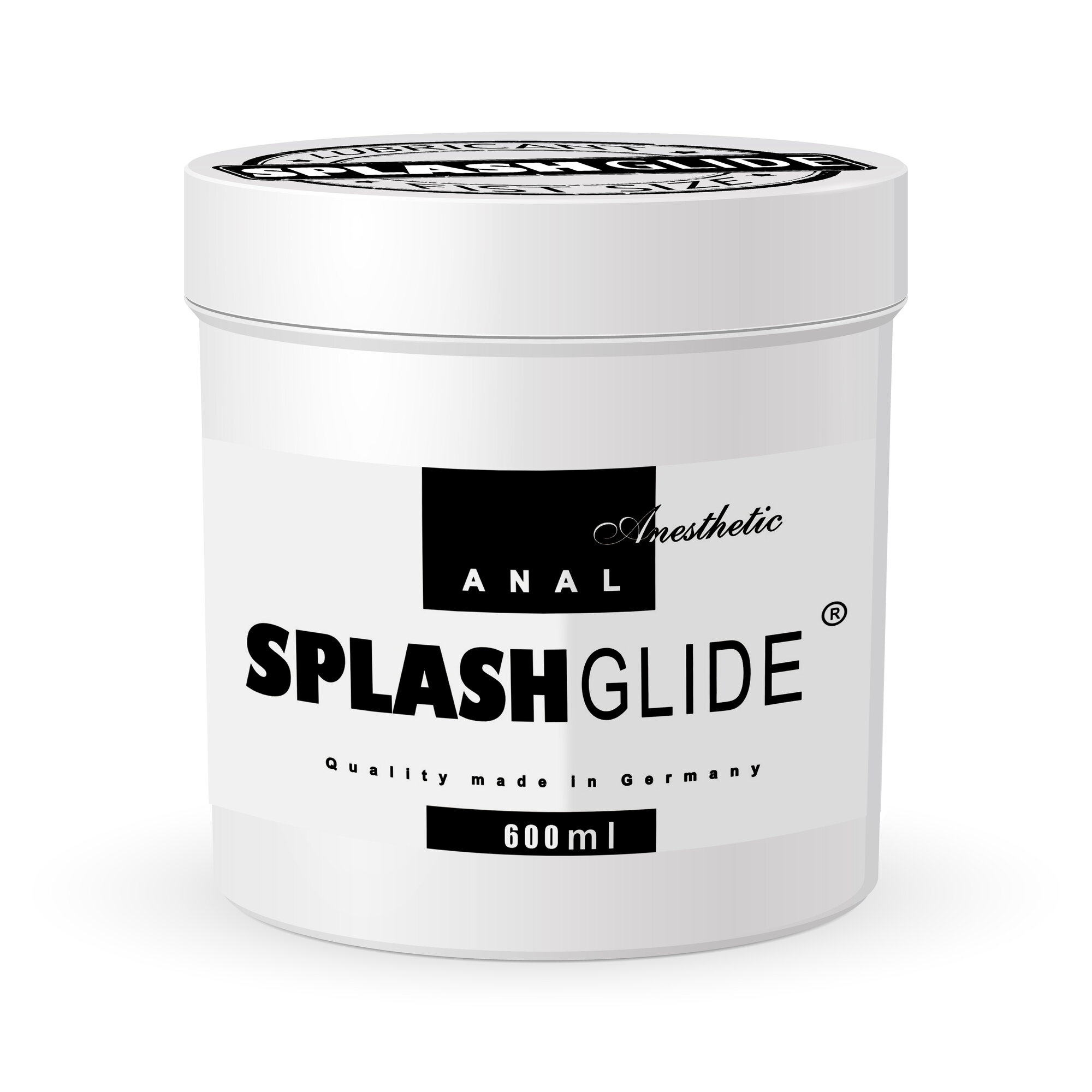 Анальный лубрикант SPLASHGLIDE "Fist size" с эффектом анестетика, густой гель для комфорта, объем 600 мл