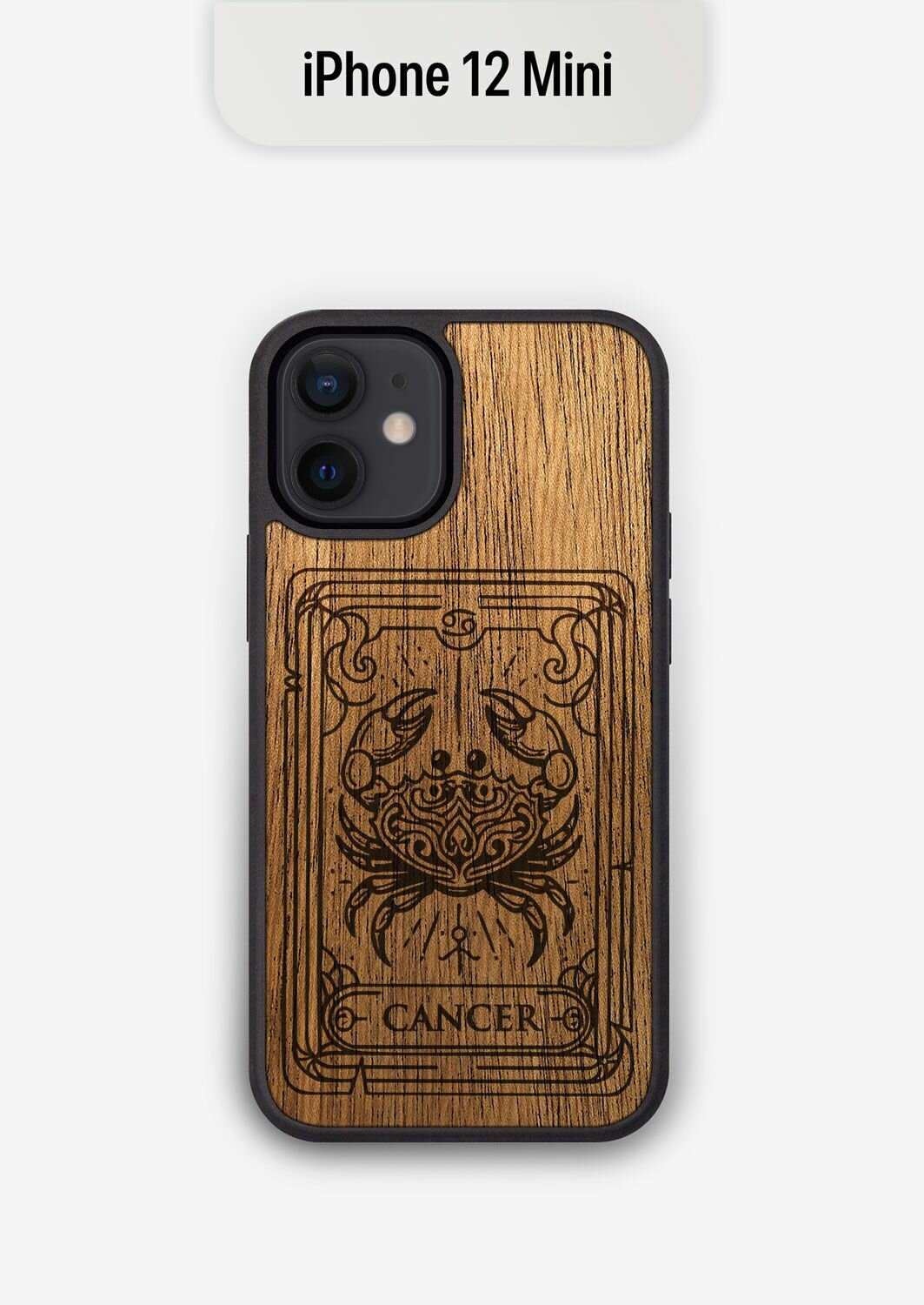 Деревянный чехол для iPhone 12 Mini Рак