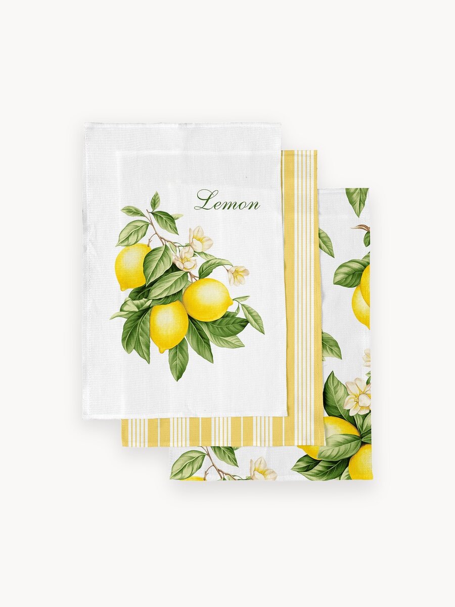 Mia Cara Полотенце кухонное вафельное 3 шт 45х60, Хлопок 100% Сицилия