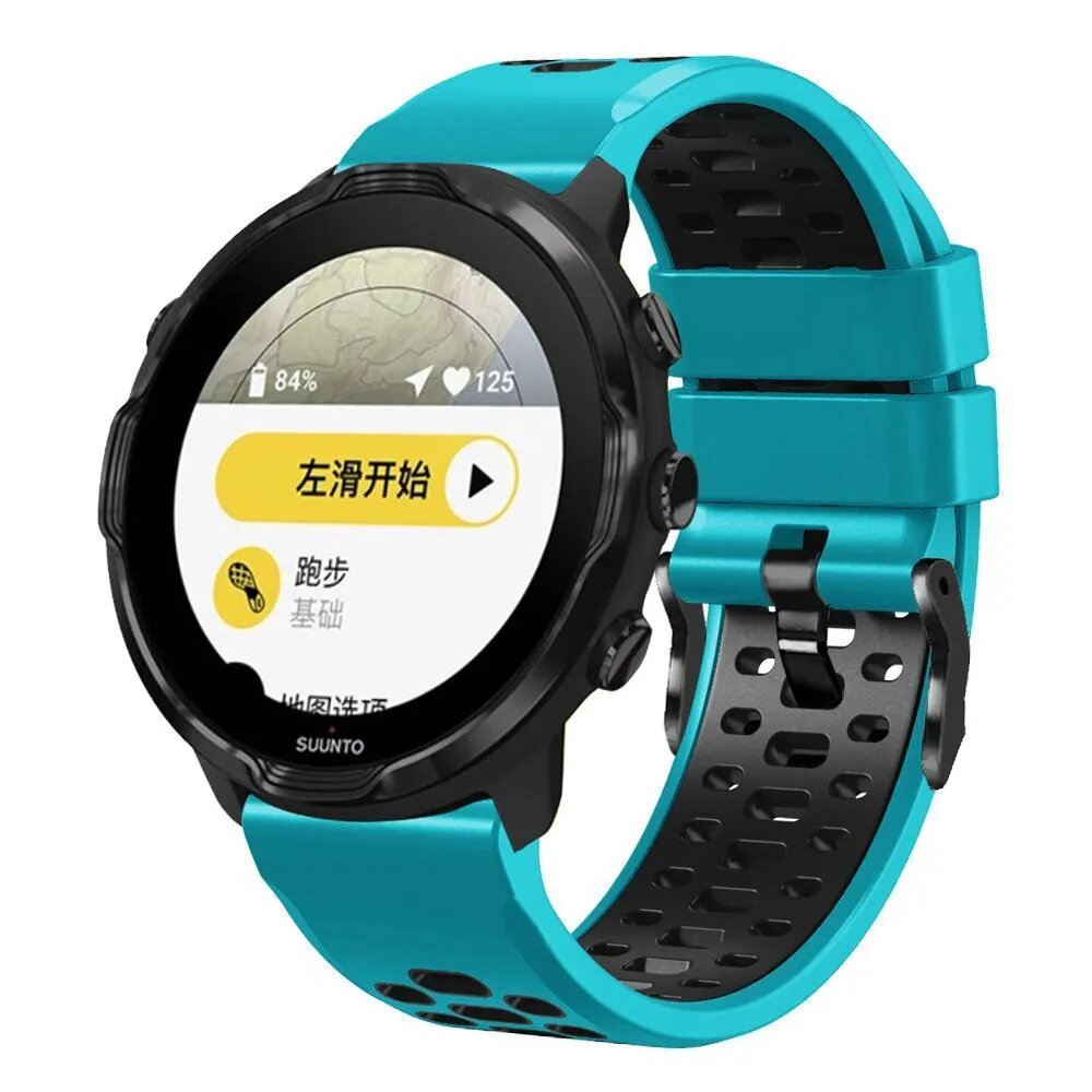 24 мм Два тона силиконовый ремешок для Suunto 7/9/D5 Smart Watch Spartan Sport