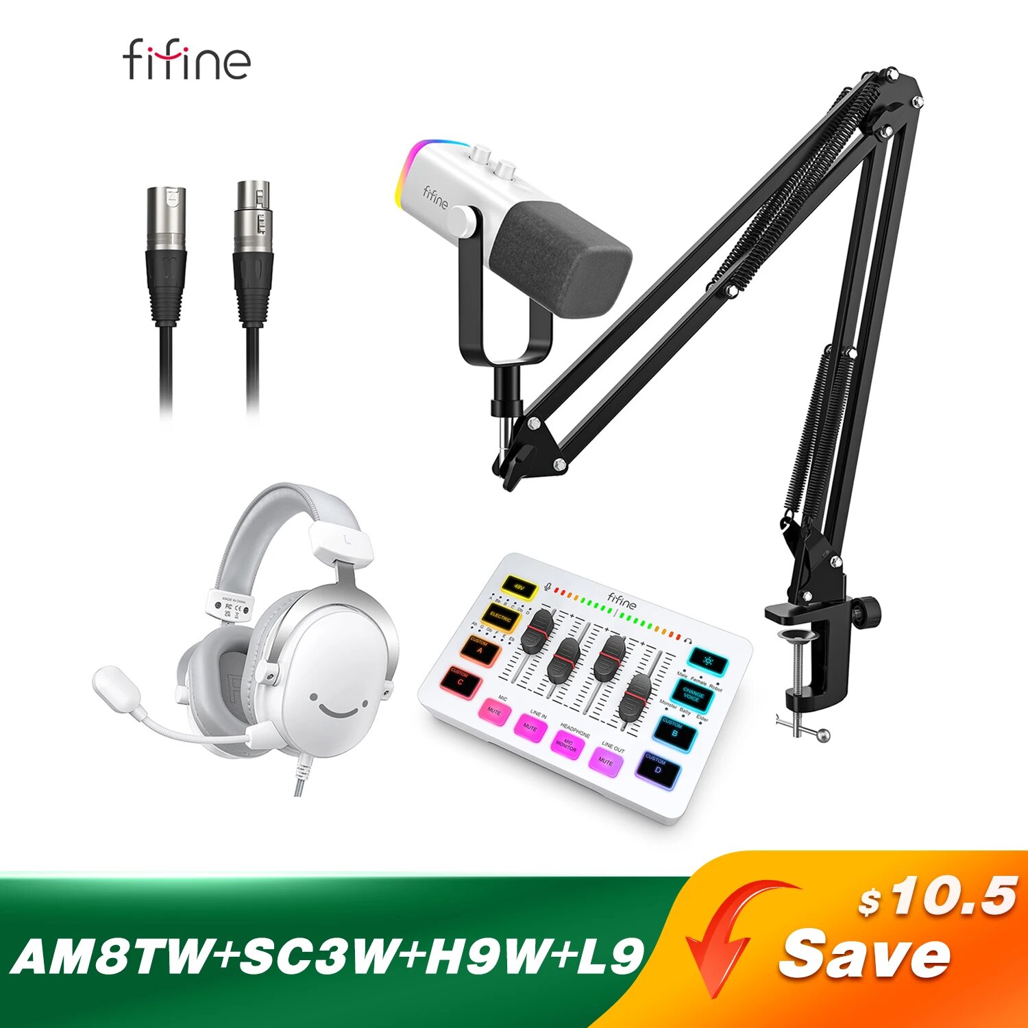 FIFINE AM8/H9/SC3 Аудионабор для стриминга