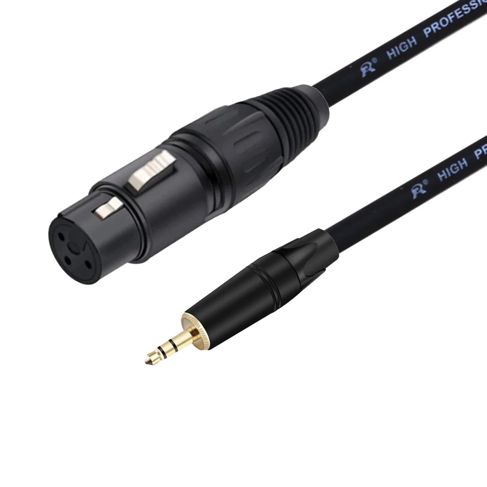 GuerGuo удлинительный кабель XLR - 35 мм 3.5-F-Black 0.3m