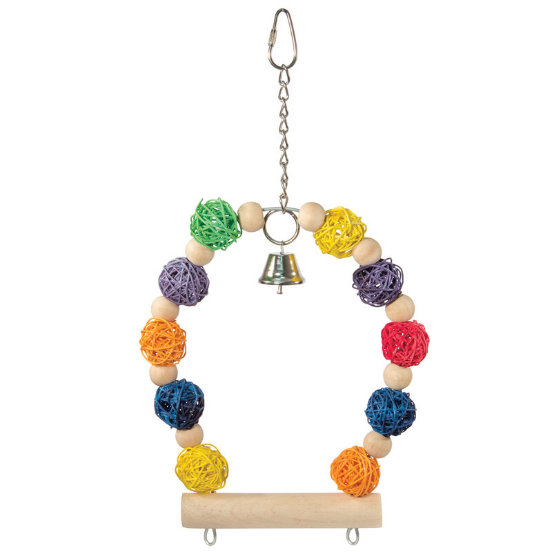 Игрушка для птиц "Качели с шариками" 205/295*180мм Triol