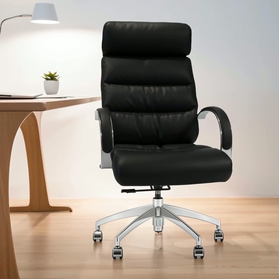 Кресло руководителя Twister, экокожа, черное, с регулировкой — фото 1