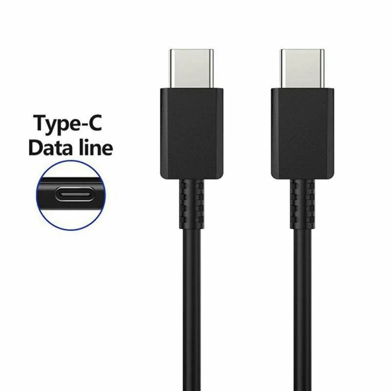 Кабель USB ORG Samsung Fast Charging USB Type-C to Type-C Cable 3A 1.8 м Black — фото 1