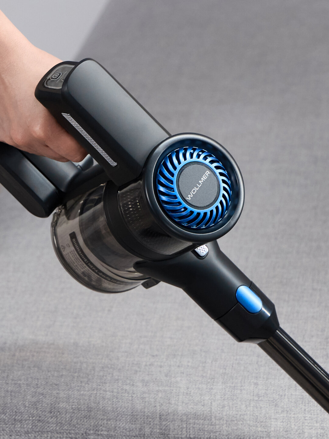 Вертикальный пылесос Wollmer D707 Sapphire, 5 насадок в комплекте — фото 1