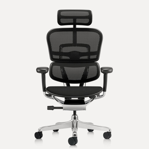 Изображение товара Кресло компьютерное FALTO Ergohuman 2 ST Elite (черный, 5D подлокотники, алюминиевая рама, натяжение сетки)