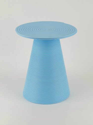 Изображение товара Журнальный столик из переработанного пластика, 3D печать, цвет - голубой