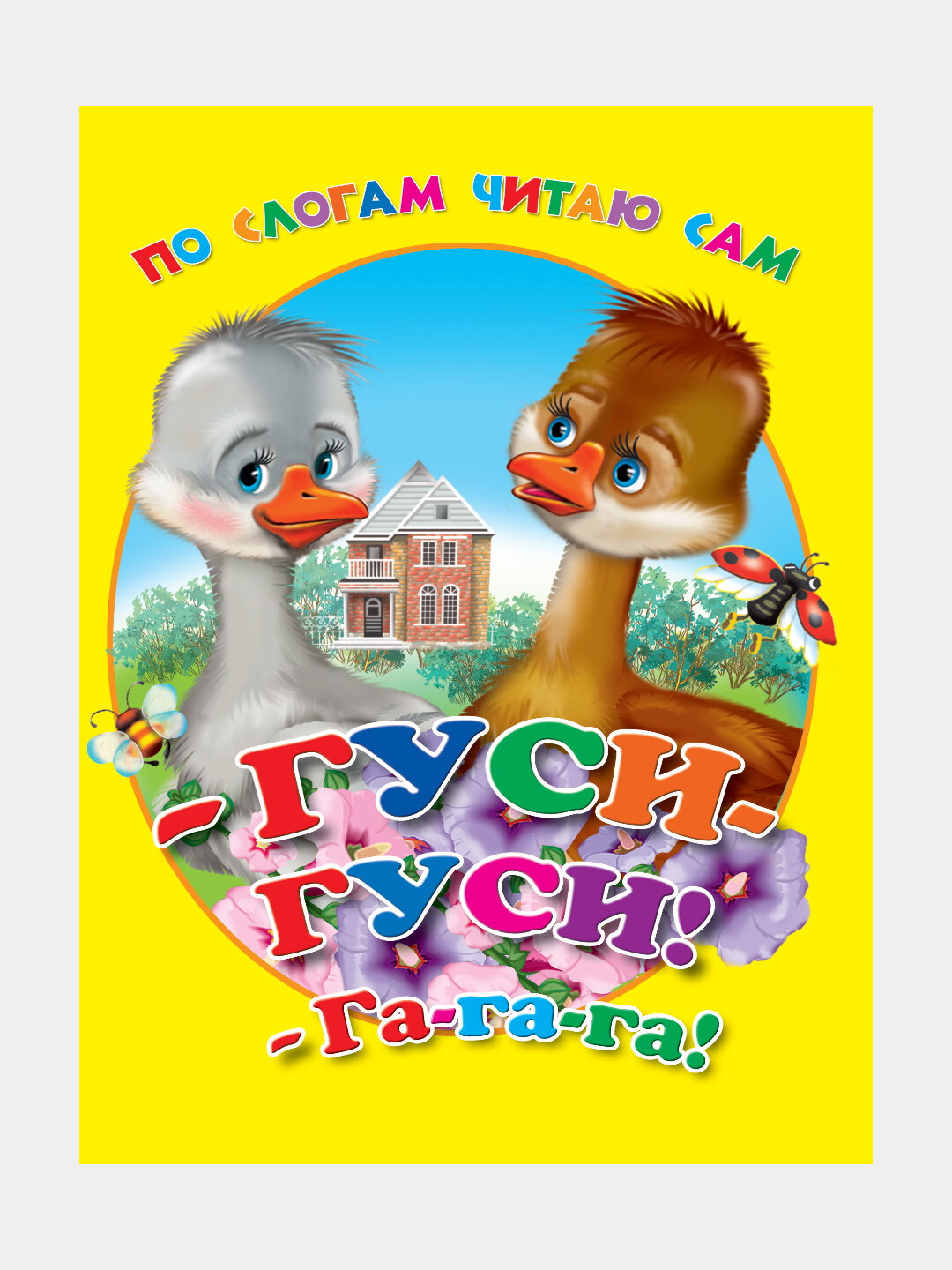 Цк. по слогам читаю сам. гуси, гуси, га, га, га
