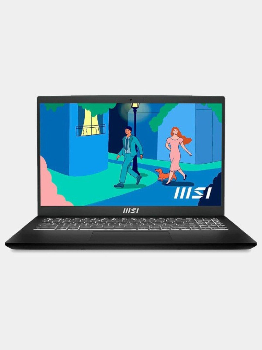 Ноутбук MSI Modern 15 B7M-414XKR, 15.6" FHD IPS-level 60 Гц, Ryzen 5 7530U, Radeon Graphics, FreeDOS, Classic Black