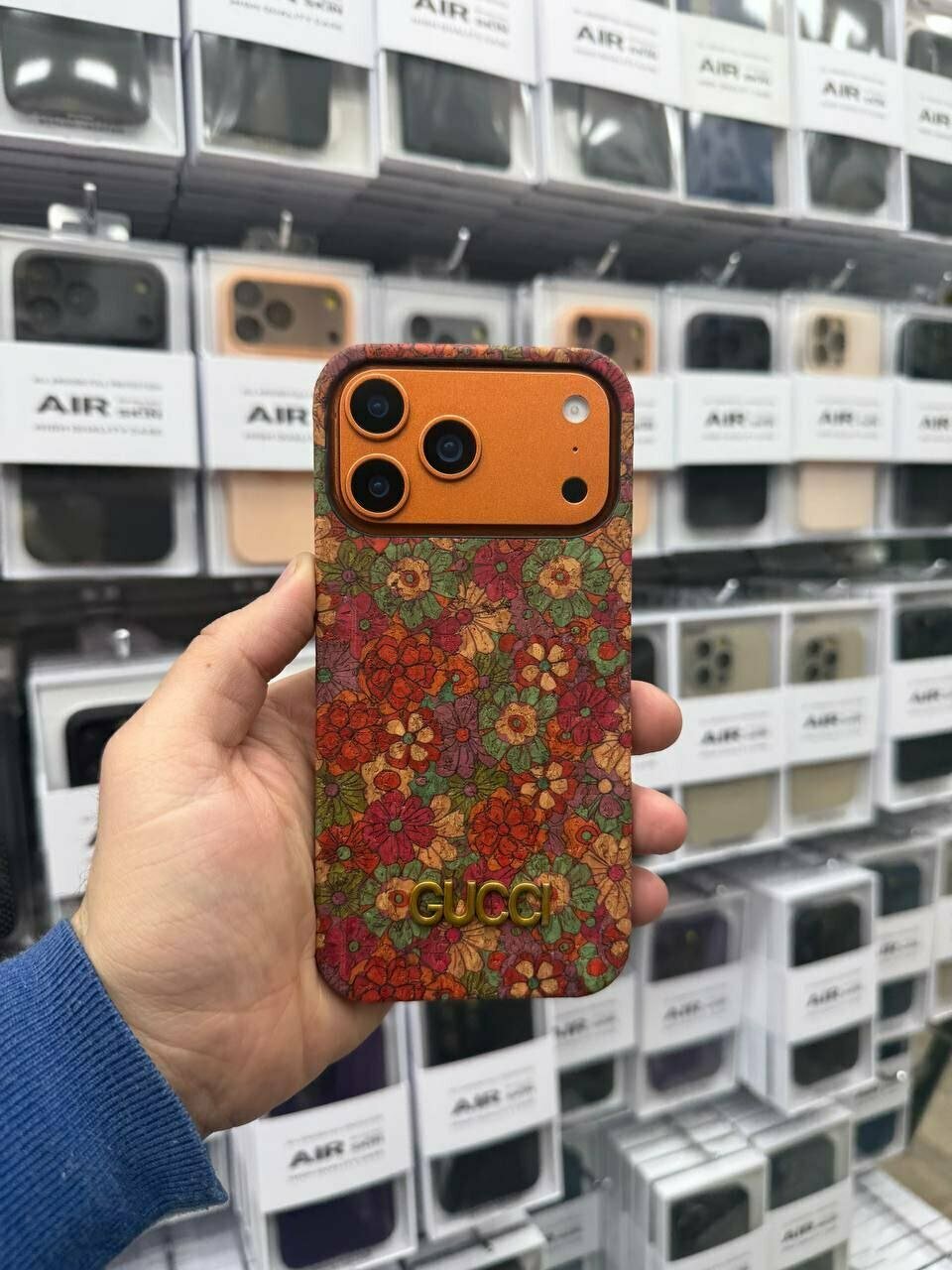 Чехол для iPhone Gucci Case, дизайнерский противоударный, с защитой камеры
