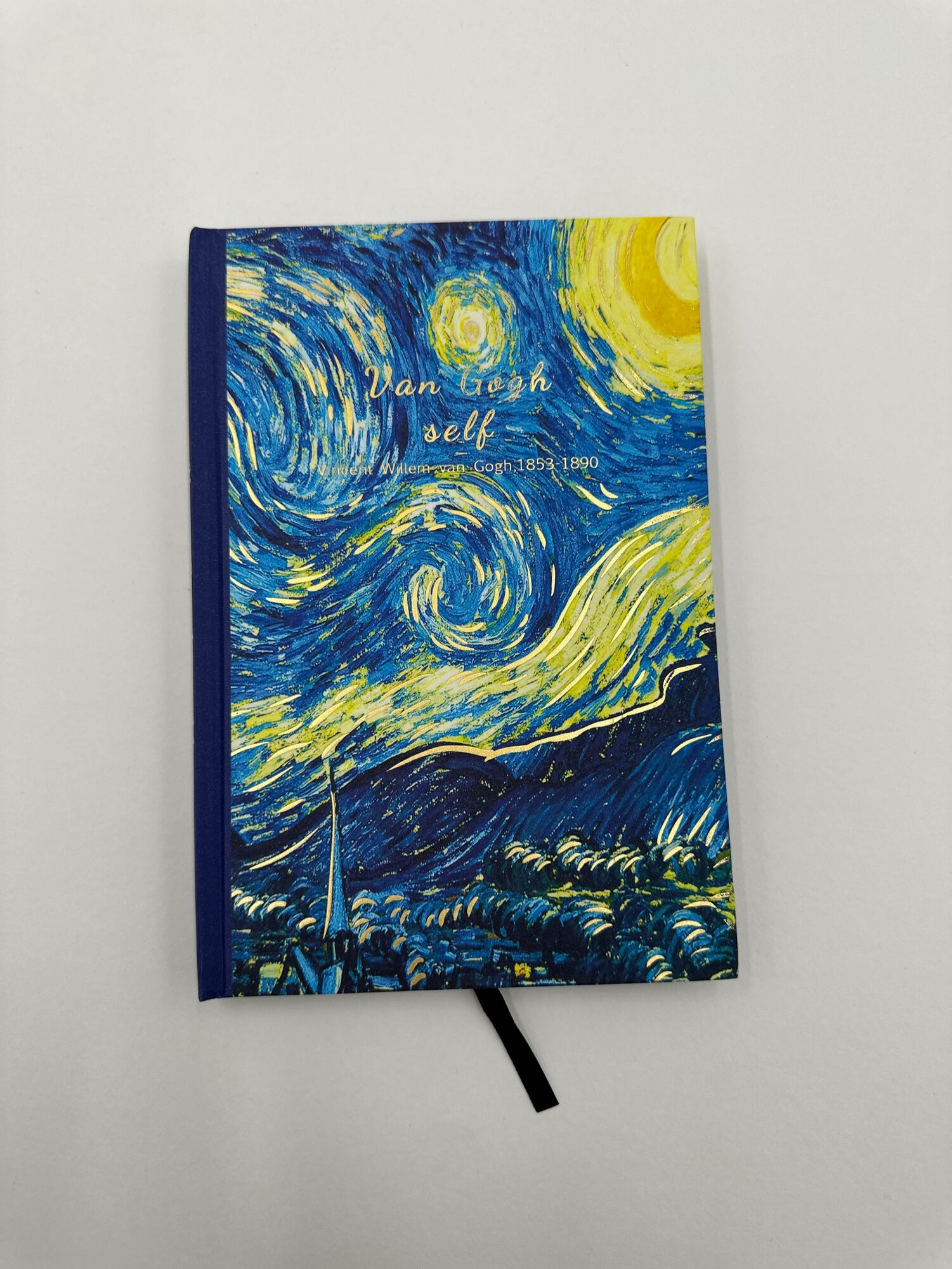 Блокнот A5 Ван Гог с чёрными страницами 100 листов арт стиль — фото 1