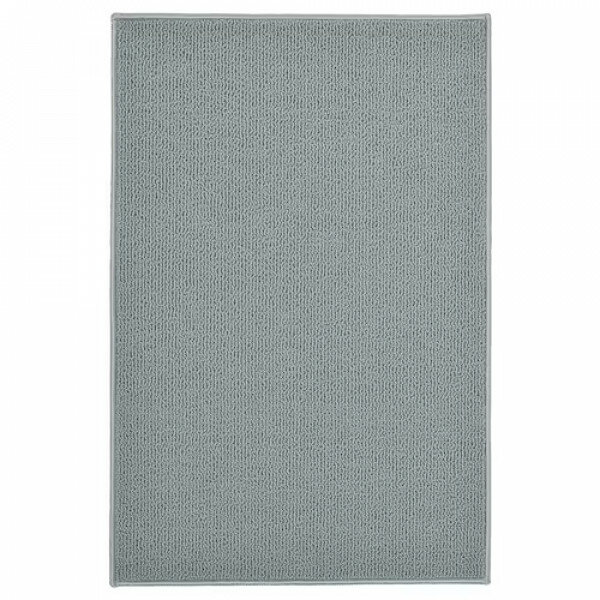 Коврик для ванной икеа Финтсен, 100% полиэстер, серый, 40x60см