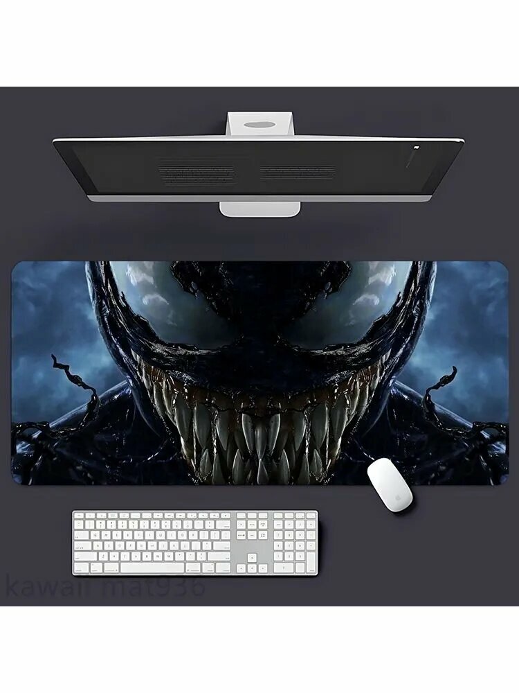 Venom Коврик для мыши, XXL, голубой, черный матовый