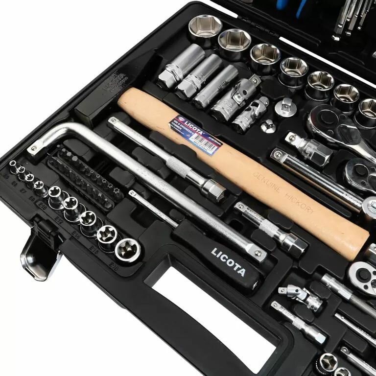 Набор инструмента 1/4", 3/8", 1/2", 131 предмет Licota ALK-8022F — фото 1